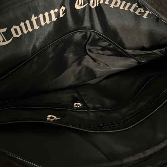 Juicy Couture Y2K Velour Logo Embroidered Messenger Crossbody Shoulder Bag - Picture 5 of 6